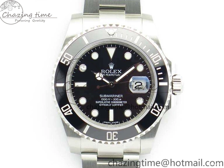 Ceramic On Best A2836 1:1 Black VRF Edition Submariner 116610LN SS Bracelet 0203